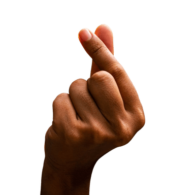 small anime heart hands